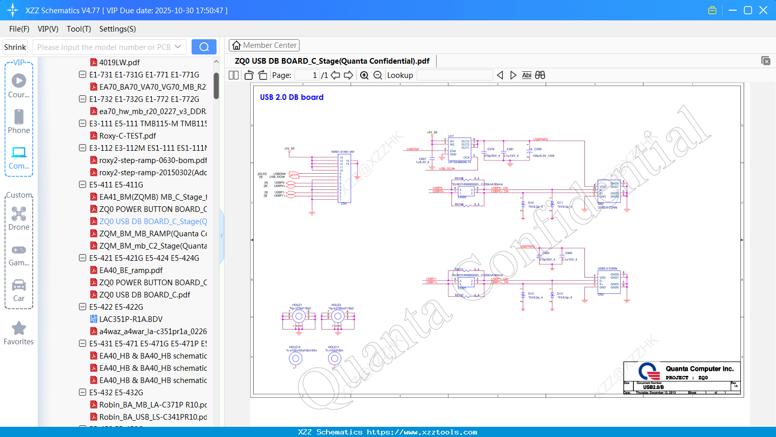 Laptop ACER ZQ0 USB DB BOARD_C_Stage(Quanta Confidential)